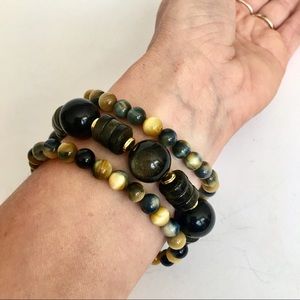 Handmade Apple Watch iWatch Obsidian Band 42mm